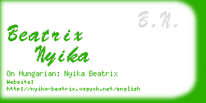 beatrix nyika business card